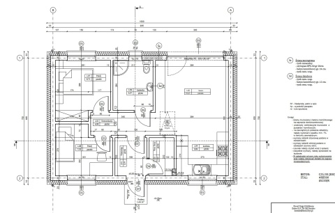Projekt 70 m2"Adaś 2" MIESZKALNY na Pozwolenie/Zgłoszenie 7x10 2 pokoje Odbicie lustrzane