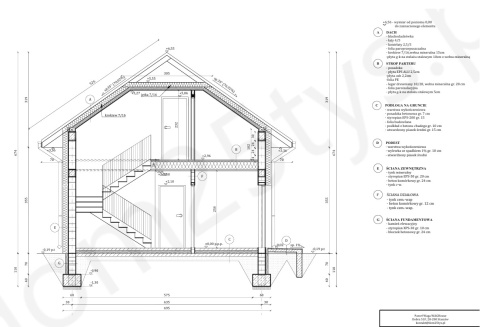 Projekt 98 m2"Adaś XL z poddaszem" MIESZKALNY Projekt 98 m2"Adaś XL z poddaszem" MIESZKALNY